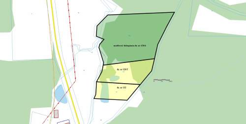 Działki 6100m2 w uroczym zakątku Bircza - las, łąka,staw