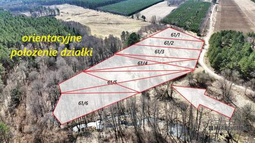 Działka pod lasem na skraju wsi - możliwość zabudo