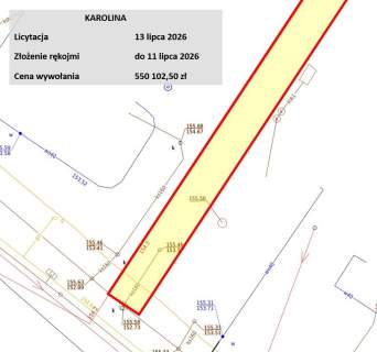 Budowlana i las, Mińsk Mazowiecki, licytacja