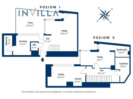 Dwupoziomowy apartament z widokiem na morze