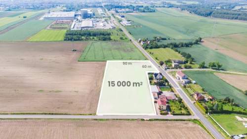 Teren inwestycyjny 1,5 ha, DW901 Pniów k. Gliwic