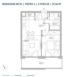 Mieszkanie dwupokojowe z tarasem bez pcc