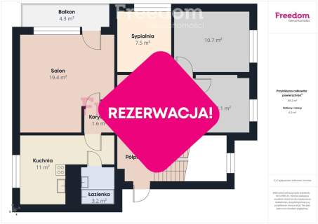 4 pokojowe mieszkanie w Mrągowie
