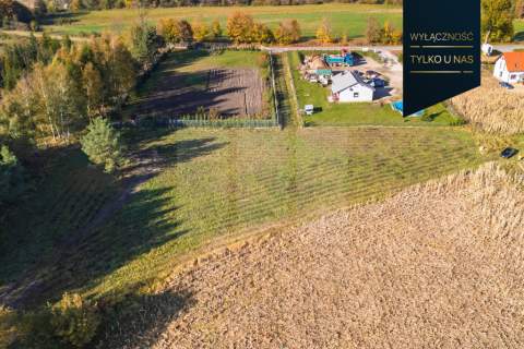 Działka budowlana 1434m2 przy lesie Trąbki Małe