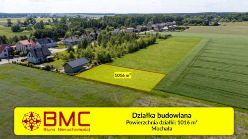 Działka budowlana 1016m2 Mochała
