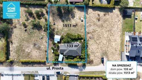 Dom 133m2 BOHO-Azyl w Zbychowie 1513m2 działka