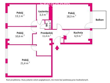 89m 4 pokoje Dzika 6 parter Śródmieście