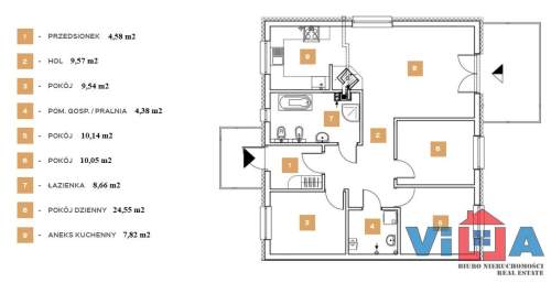 PARTEROWY DOM W ZABUDOWIE BLIŹNIACZEJ - 89 M2