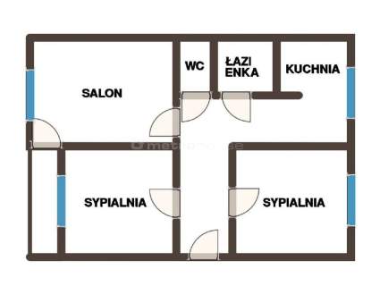 3 pokoje, I piętro, balkon - ścisłe centrum 