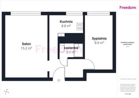 2-pokojowe mieszkanie w centrum Elbląga