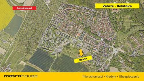 Działka rolka/łąka 2720 m2 w Zabrzu - Rokinicy