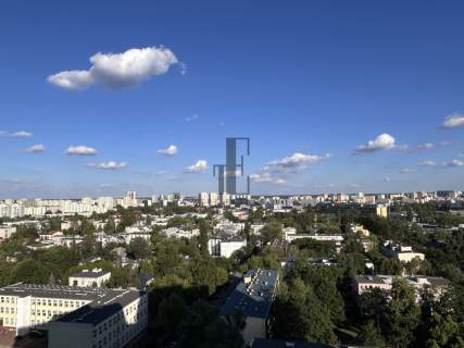 Widok na panoramę Drewniany parkiet Winda