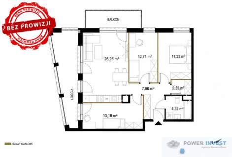 4 pokoje Balkon i loggia Bez PCC i prowizji