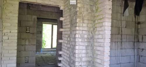 Dom blisko rzeki Nida , Jurków gm. Wiślica pow. Buski , Ś