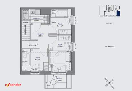 Dwupiętrowy apartament nad morzem 4 pokoje 23% Vat