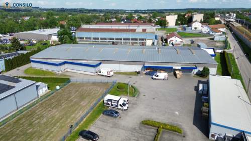 Biurowiec hala główna hala pomocnicza