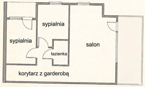 Jasne 3 pokoje z dwoma balkonami na Złotnikach
