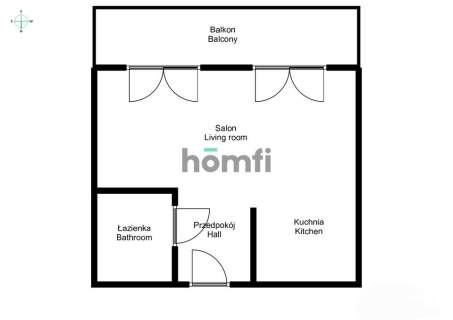 Studio w centrum miasta 35m przy ul Braniborskiej