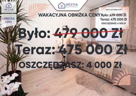 Nowoczesne 3 pokoje po remoncie, 1 piętro, balkon