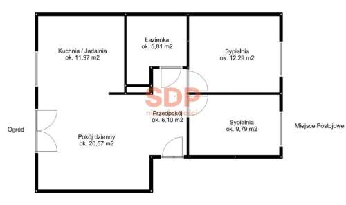3-pokojowe mieszkanie duży ogród kameralne osiedle