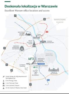 Do wynajęcia biuro 1483 m 8. piętro z widokiem