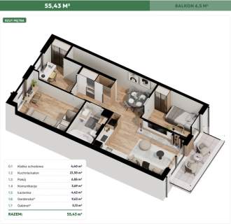 Nowe mieszkania 50,8m2 do 90m2- Boguchwała