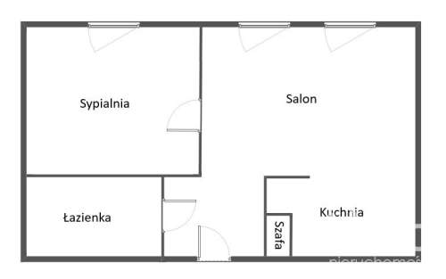 2 pokoje, 1 piętro, winda, Gumieńce