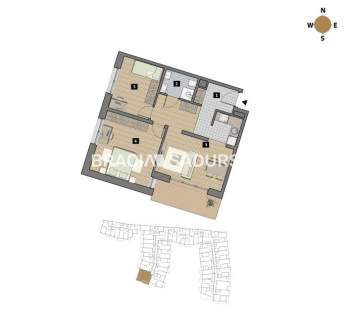 Dostępne mieszkania od 25m2 do 63m2. 