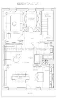 APARTAMENT DWUPOZIOMOWY Z TARASEM I GARAŻEM TCZEW
