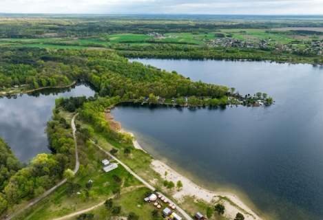 Dzierżawa działek rekreacyjnych domki nad jeziorem