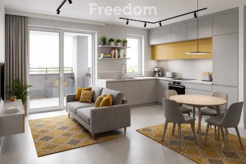 Nowoczesne 3 pokoje 51m2, balkon na zielone patio