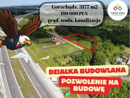 Działka budowlana - Gorzebądź