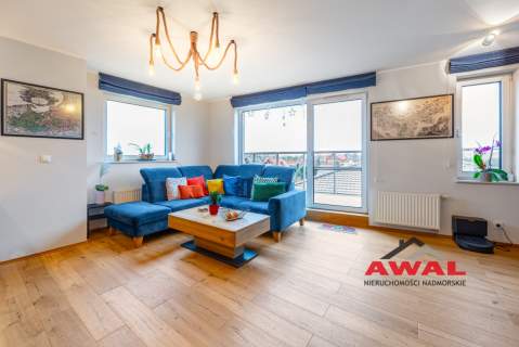 słoneczny apartament 180 m od linii brzegowej