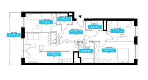 Apartament 4 pok.z balkonem 11m,BEZ Prowizji i PCC