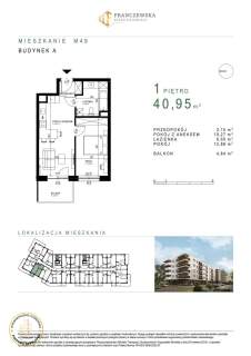 Mieszkanie o pow. 40,95 m2 Czuby