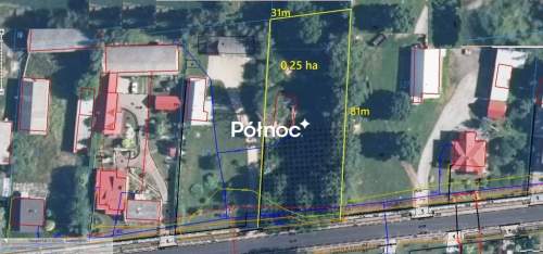 Działka 0,25 ha z mediami cisza, zieleń, potencjał