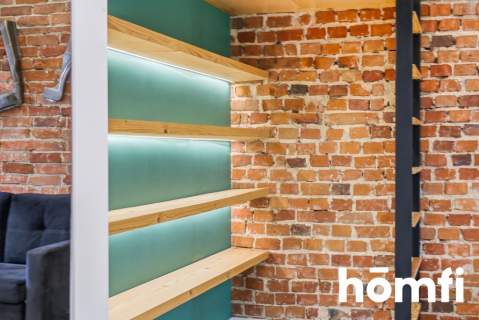 Unikalna kawalerka w stylu loft z antresolą