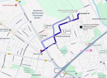 3 pokoje przy Lasku Bielańskim Balkon Bielany