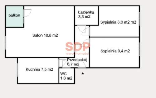 słoneczne 3 pokoje na Oporowie