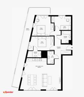 95m2 Balkon, potrójna ekspozycja z widokiem na CHRONIONY LAS