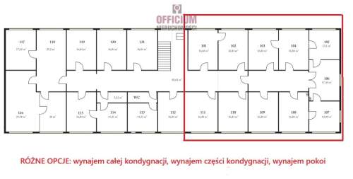 biura - różne pwoeirzchnie od 15 mkw do 300 mkw
