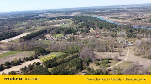 Działka otoczona lasem 1100m w Rogóźnie nad Narwią