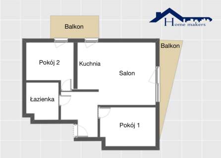 Wysoki standard 3 pokoje Wola 2 balkony