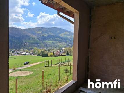 DOM Z WIDOKIEM NA GÓRY Z DZIAŁKĄ 3373 m2 BRENNA