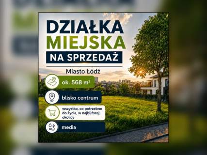 Działka miejska w Łodzi