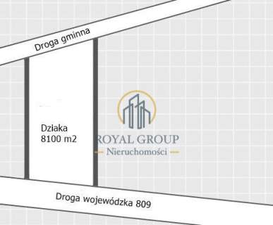 Działka przy drodze wojewódzkiej