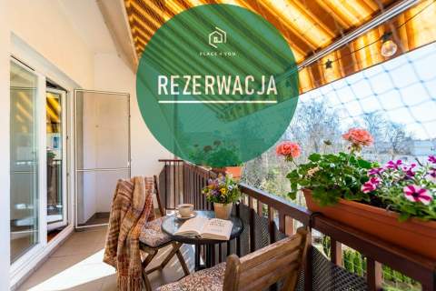Zielonka 3-pokoje, ostatnie piętro, loggia 15 m 