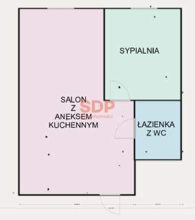 Duza kawalerka w centrum Psiego Pola