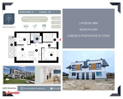 3 pokoje/balkon/poddasze do adaptacji/2 miejsca postojowe w cenie