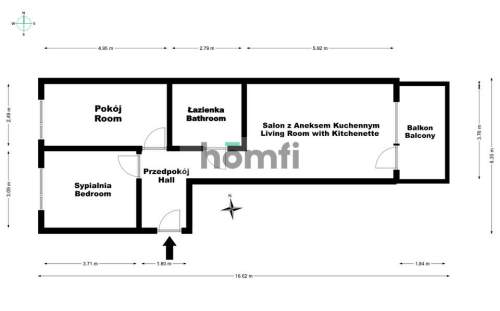 62m2 w Inwestycji Dom Development Metro Wilanowska